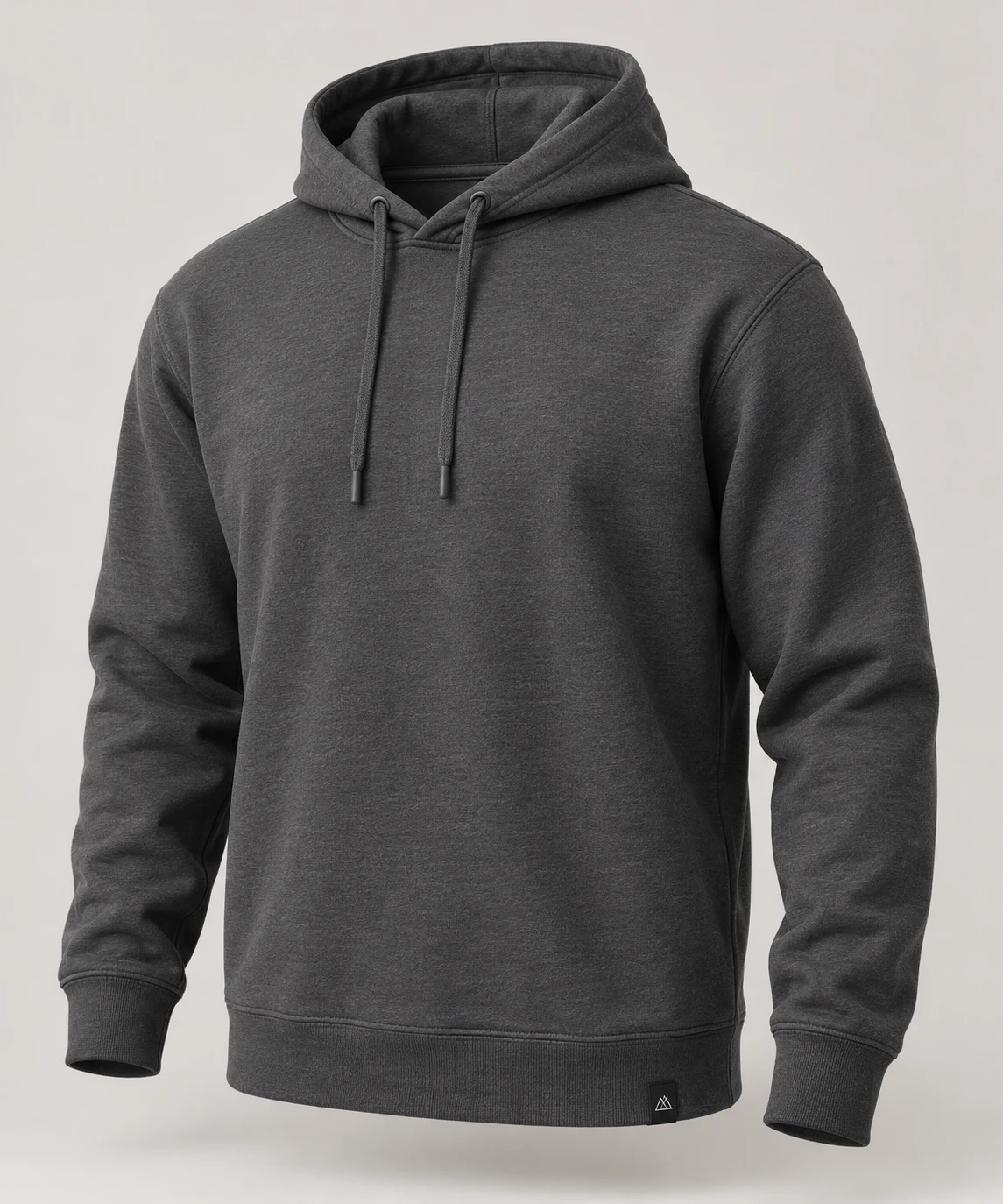Men's Classic Fit Drawstring Hood Hoodie in Charcoal – representative catalogue design