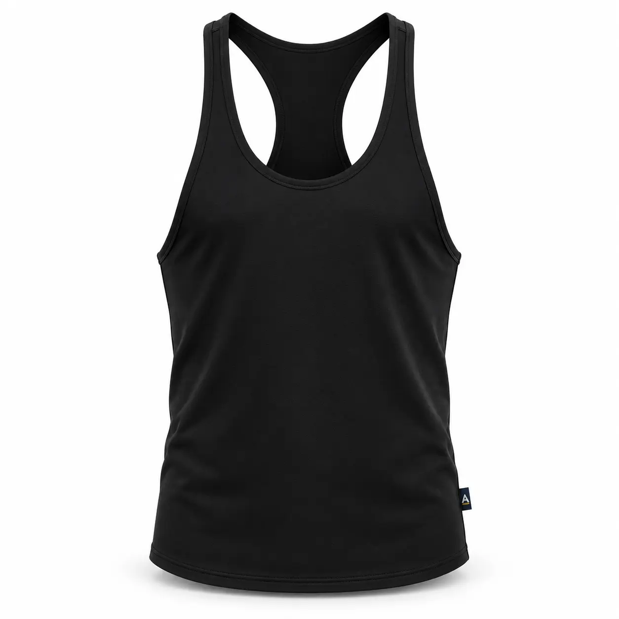 Slim Fit Stringer Style Gym Vest - front AI design mockup - Attirings