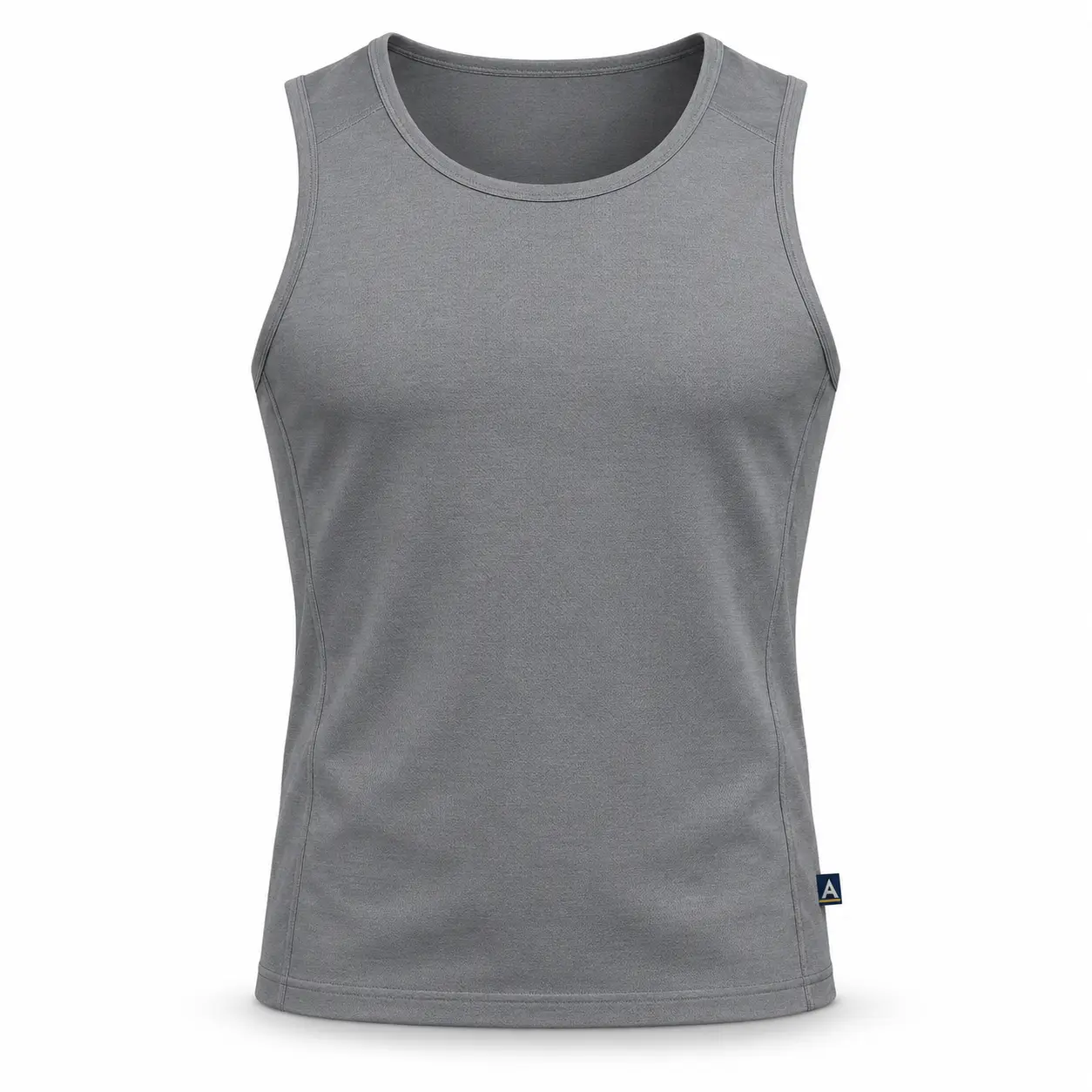 Slim Fit Sleeveless Gym Vest - front AI design mockup - Attirings