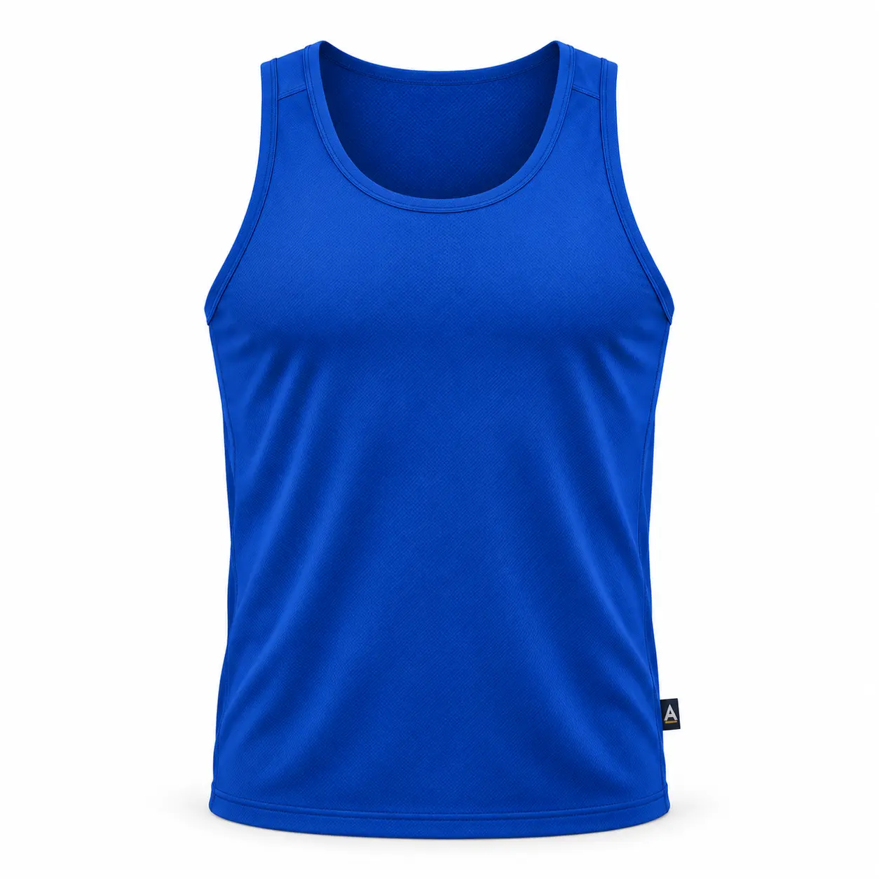 Regular Fit Muscle Fit Gym Vest - front AI design mockup - Attirings
