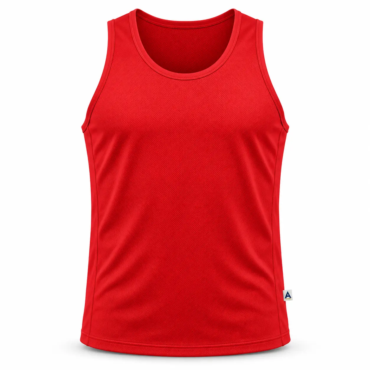 Regular Fit Quick-Dry Gym Vest - front AI design mockup - Attirings