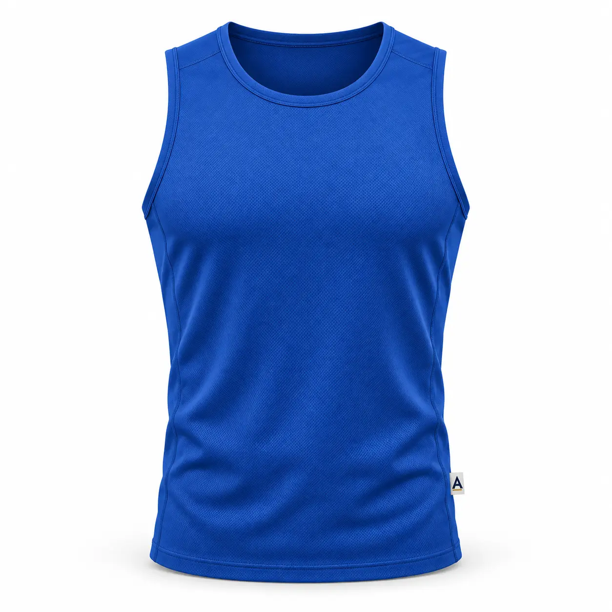 Athletic Fit Sleeveless Gym Vest - front AI design mockup - Attirings