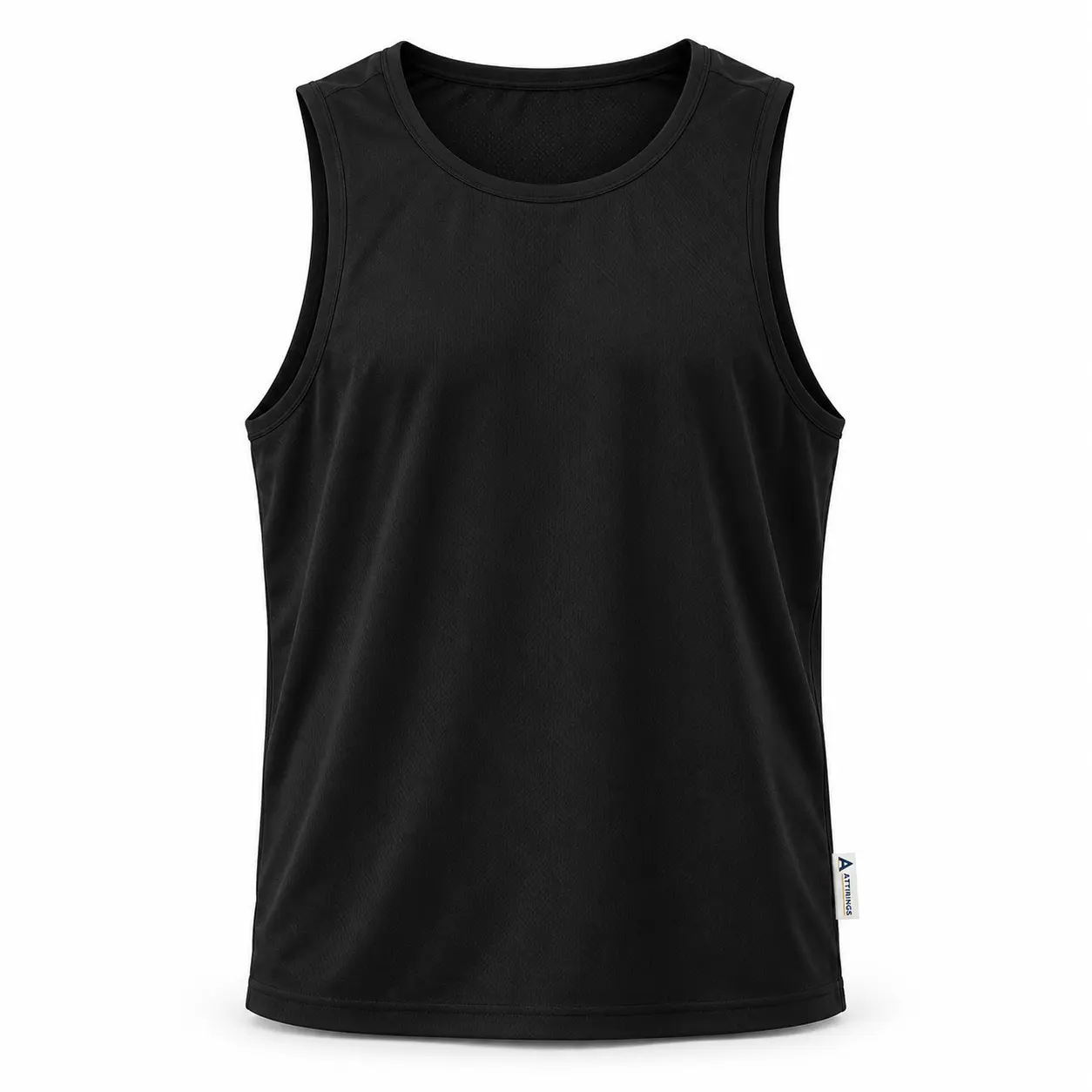 Relaxed Fit Sleeveless Gym Vest - front AI design mockup - Attirings