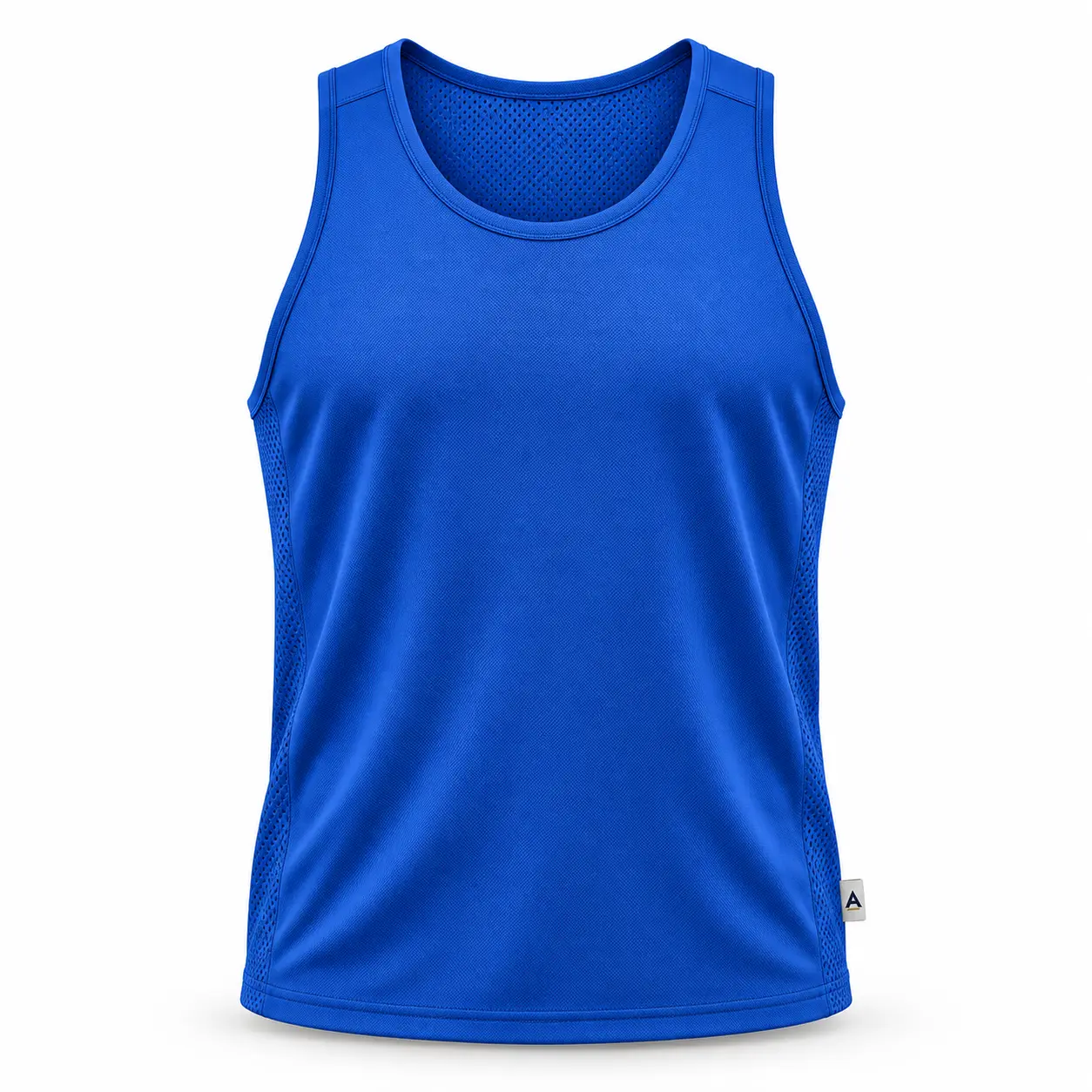 Relaxed Fit Mesh Back Gym Vest - front AI design mockup - Attirings
