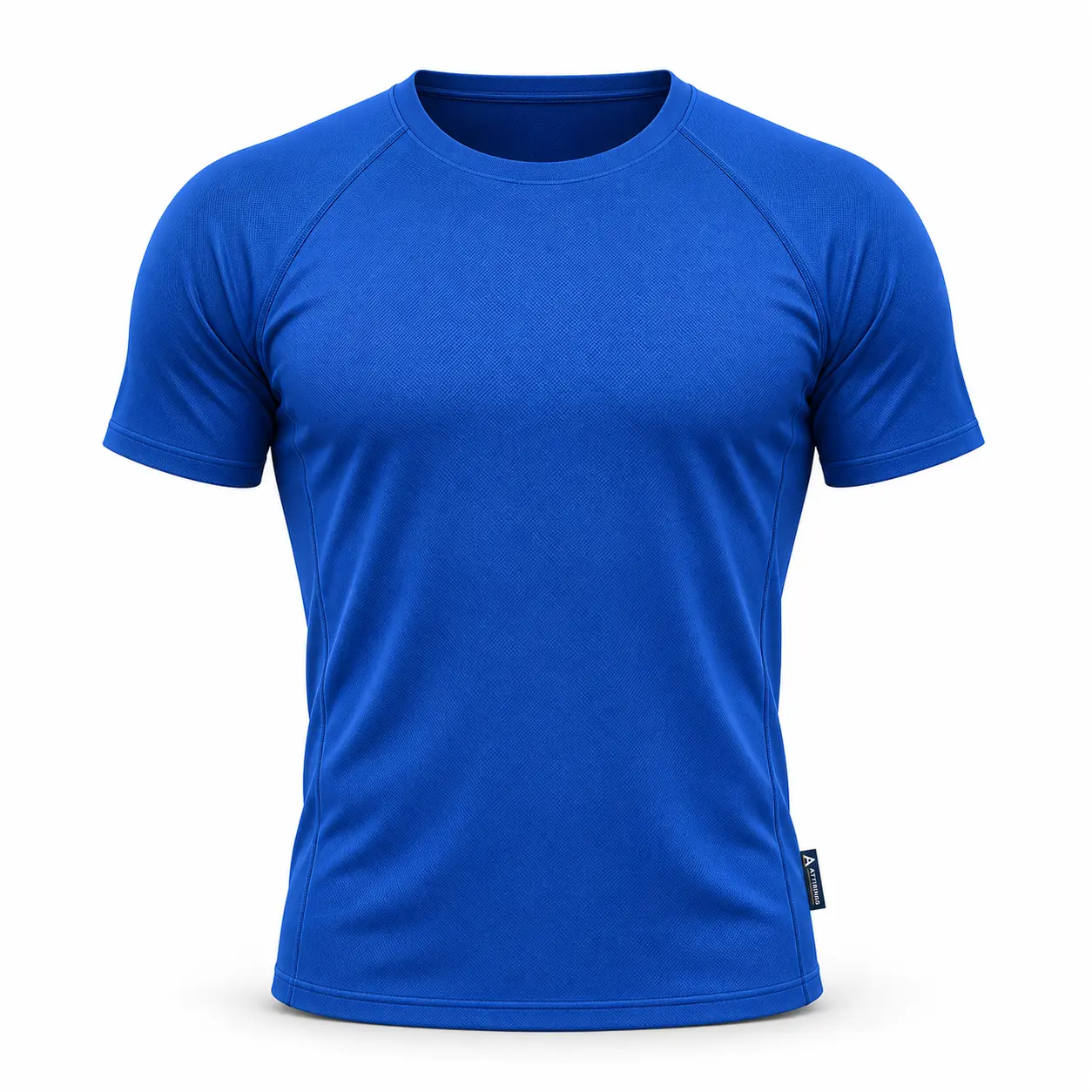 Slim Fit Raglan Sleeve Sports T-Shirt - front AI design mockup - Attirings