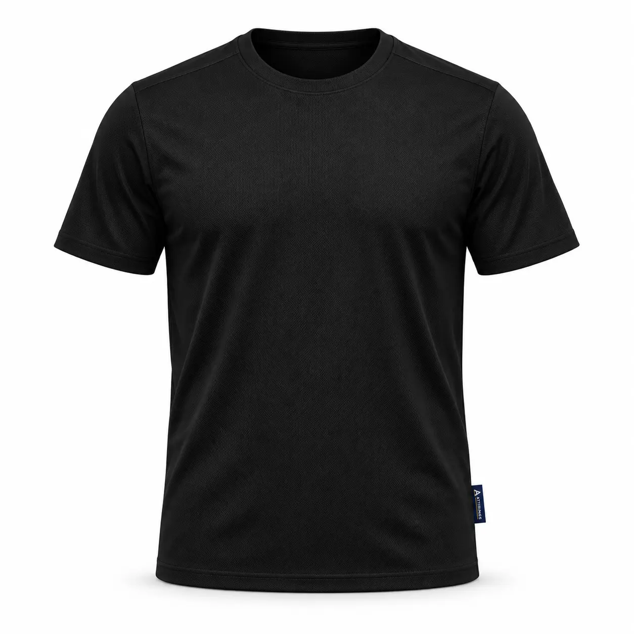 Regular Fit Crew Neck Sports T-Shirt - front AI design mockup - Attirings