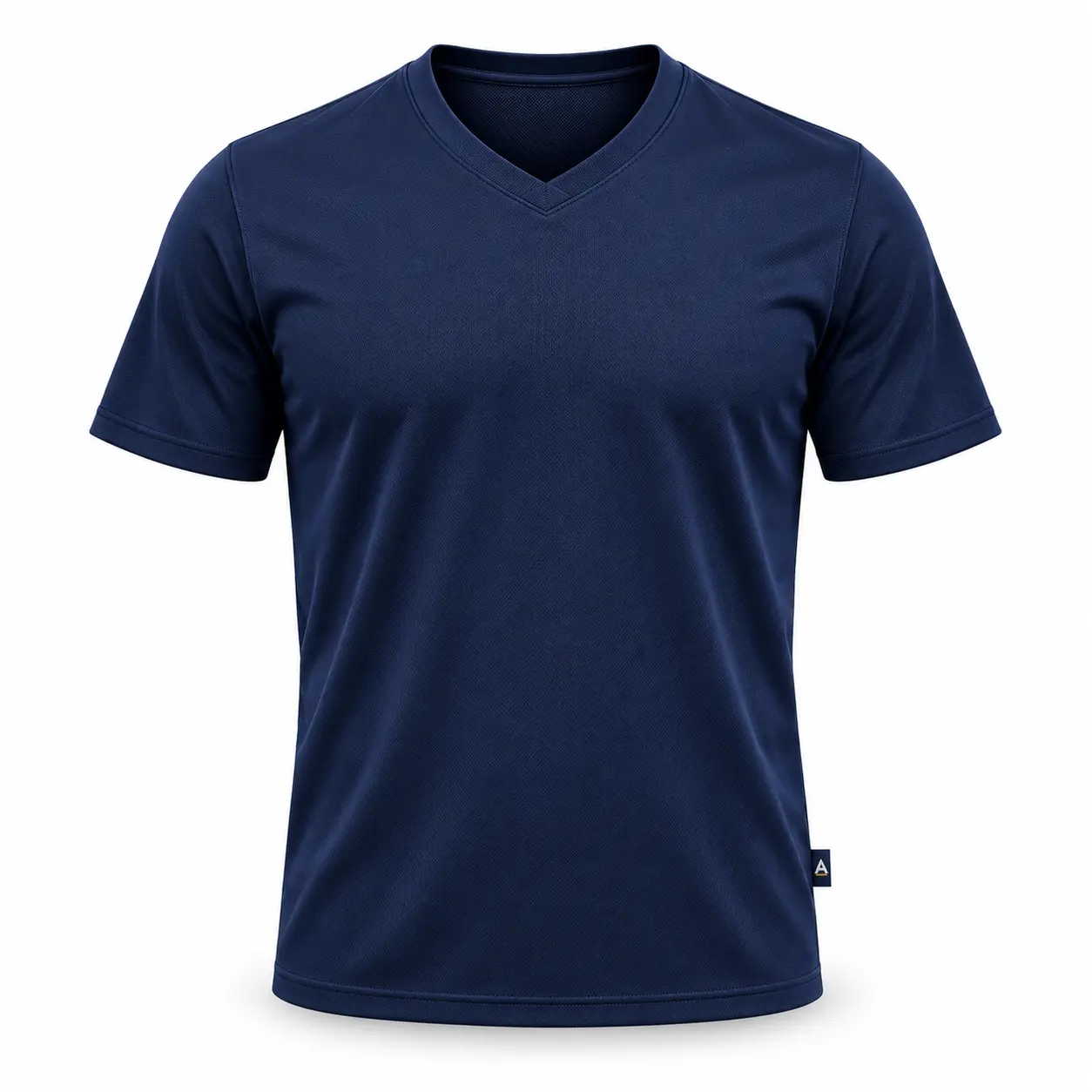 Regular Fit V-Neck Sports T-Shirt - front AI design mockup - Attirings