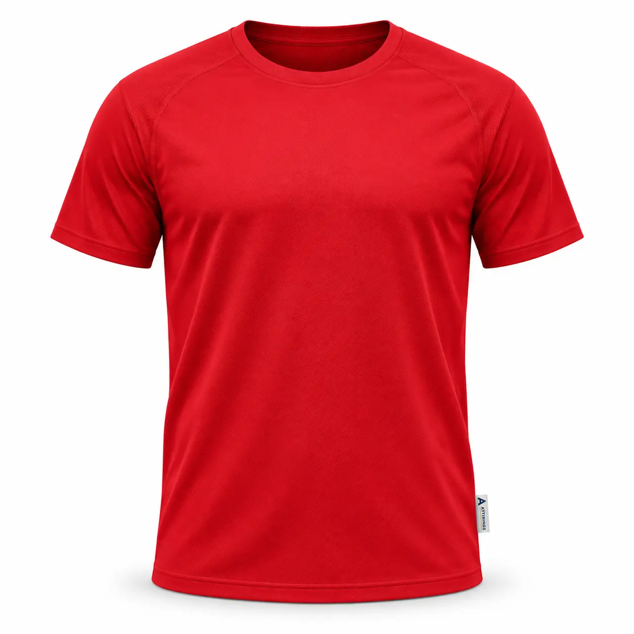 Regular Fit Moisture-Wicking Sports T-Shirt - front AI design mockup - Attirings