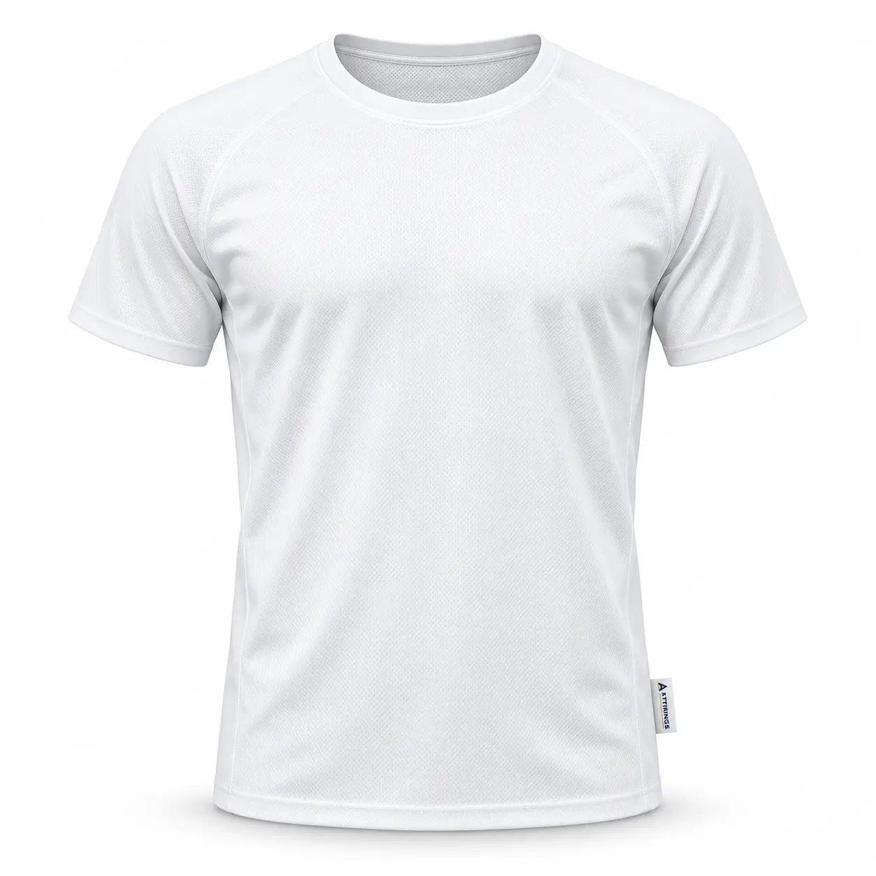 Regular Fit Quick-Dry Sports T-Shirt - front AI design mockup - Attirings