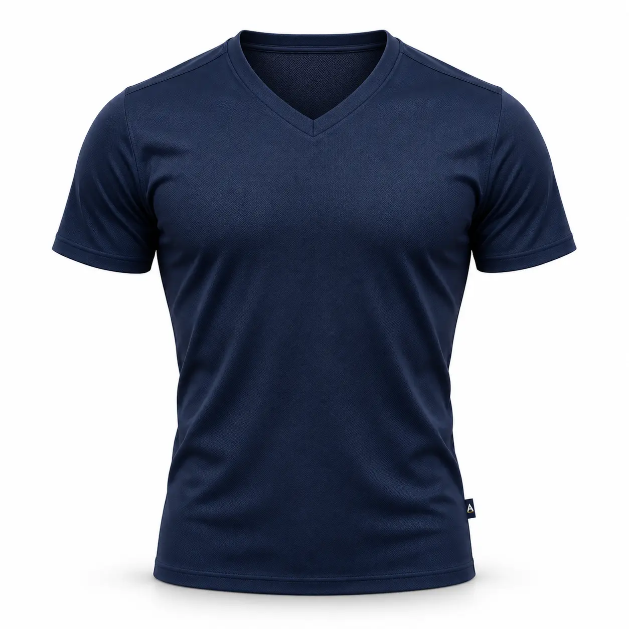 Athletic Fit V-Neck Sports T-Shirt - front AI design mockup - Attirings