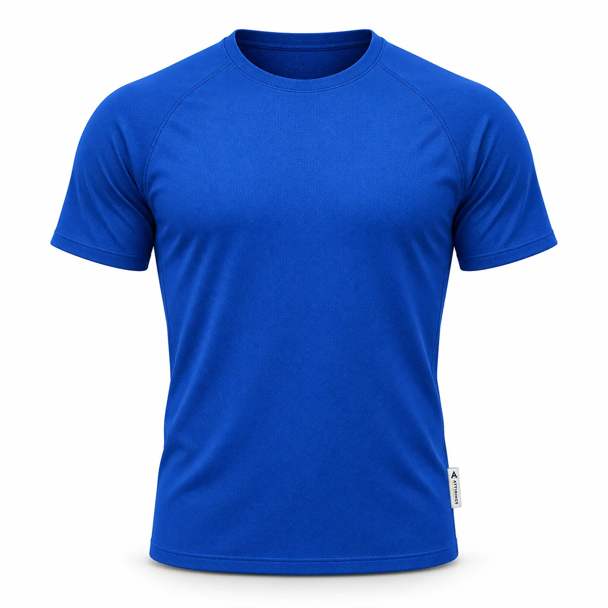 Athletic Fit Raglan Sleeve Sports T-Shirt - front AI design mockup - Attirings