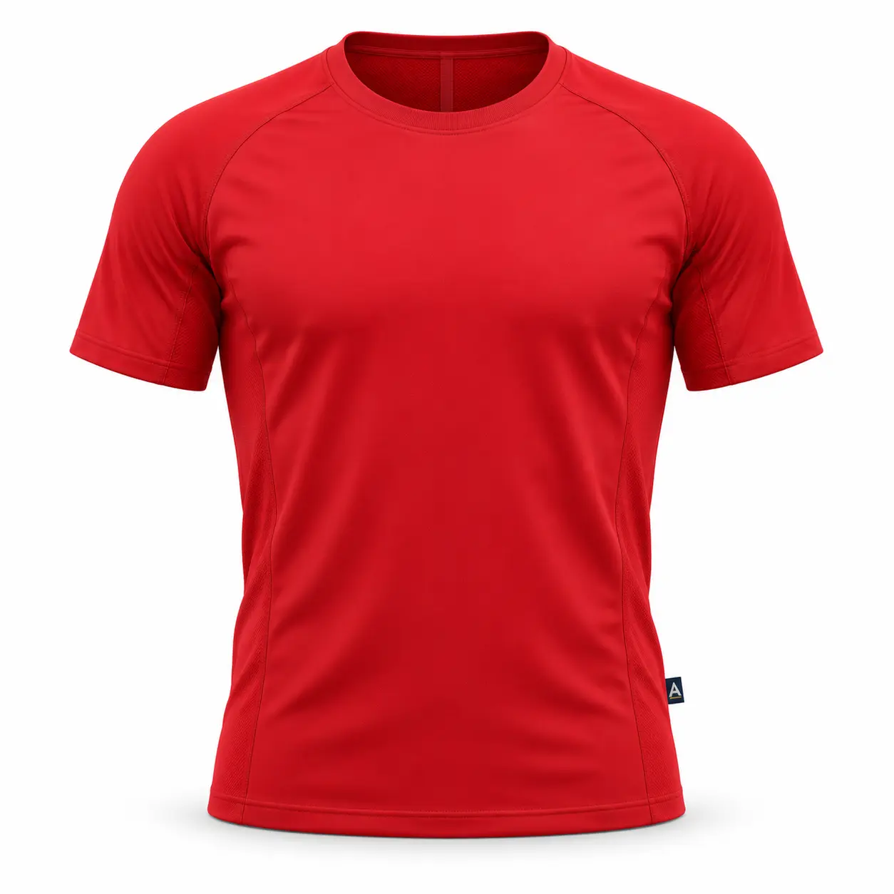Athletic Fit Moisture-Wicking Sports T-Shirt - front AI design mockup - Attirings