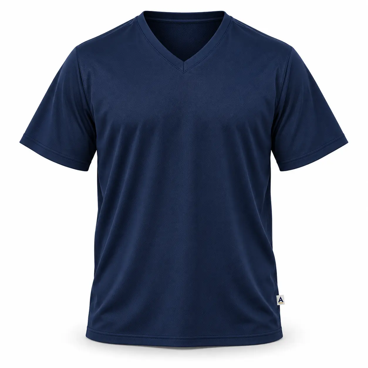 Relaxed Fit V-Neck Sports T-Shirt - front AI design mockup - Attirings