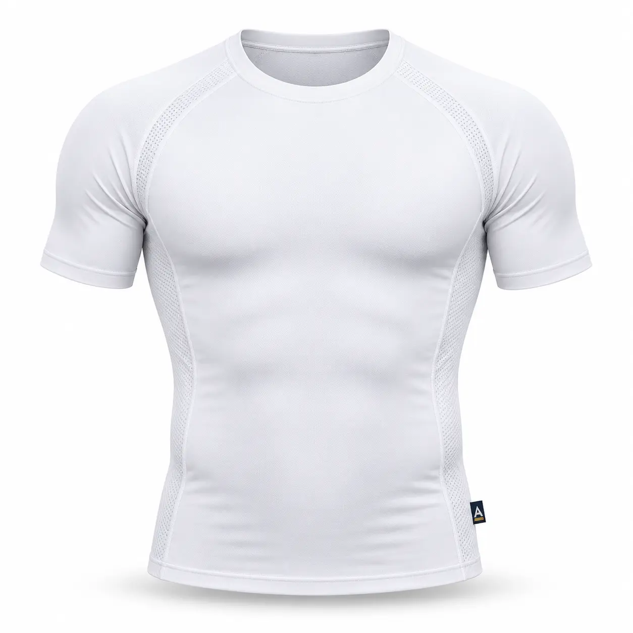 Compression Fit Quick-Dry Sports T-Shirt - front AI design mockup - Attirings