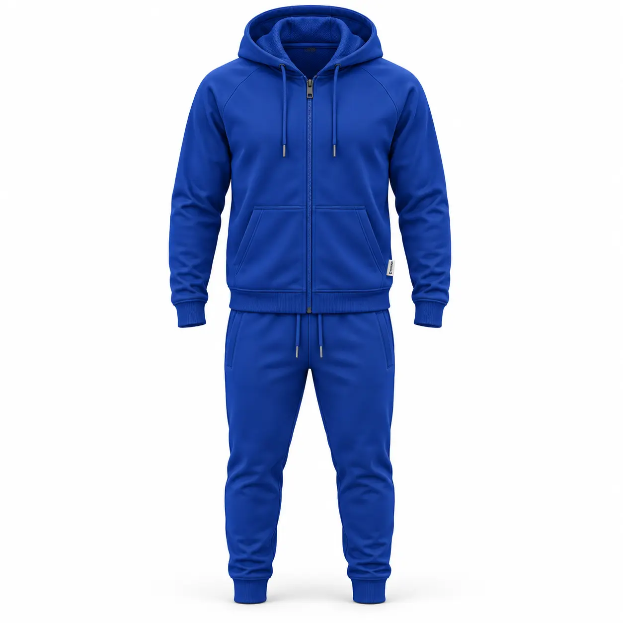 Regular Fit Hooded Two-Piece Set Tracksuit - front AI design mockup - Attirings