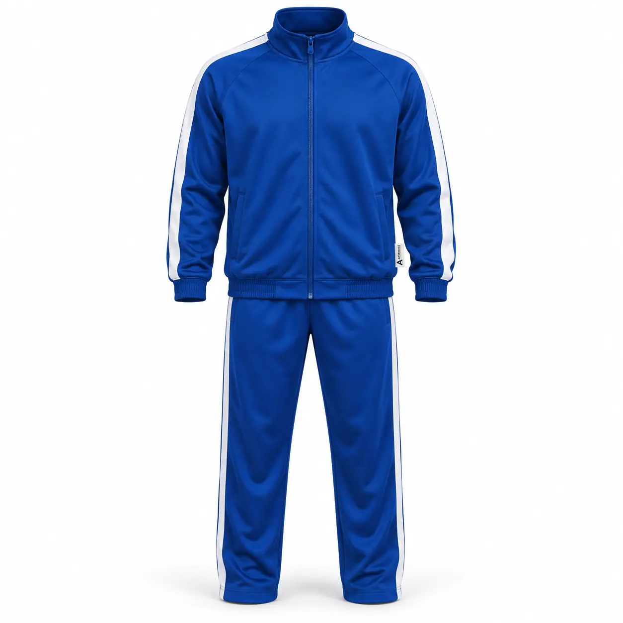 Relaxed Fit Side-Stripe Set Tracksuit - front AI design mockup - Attirings