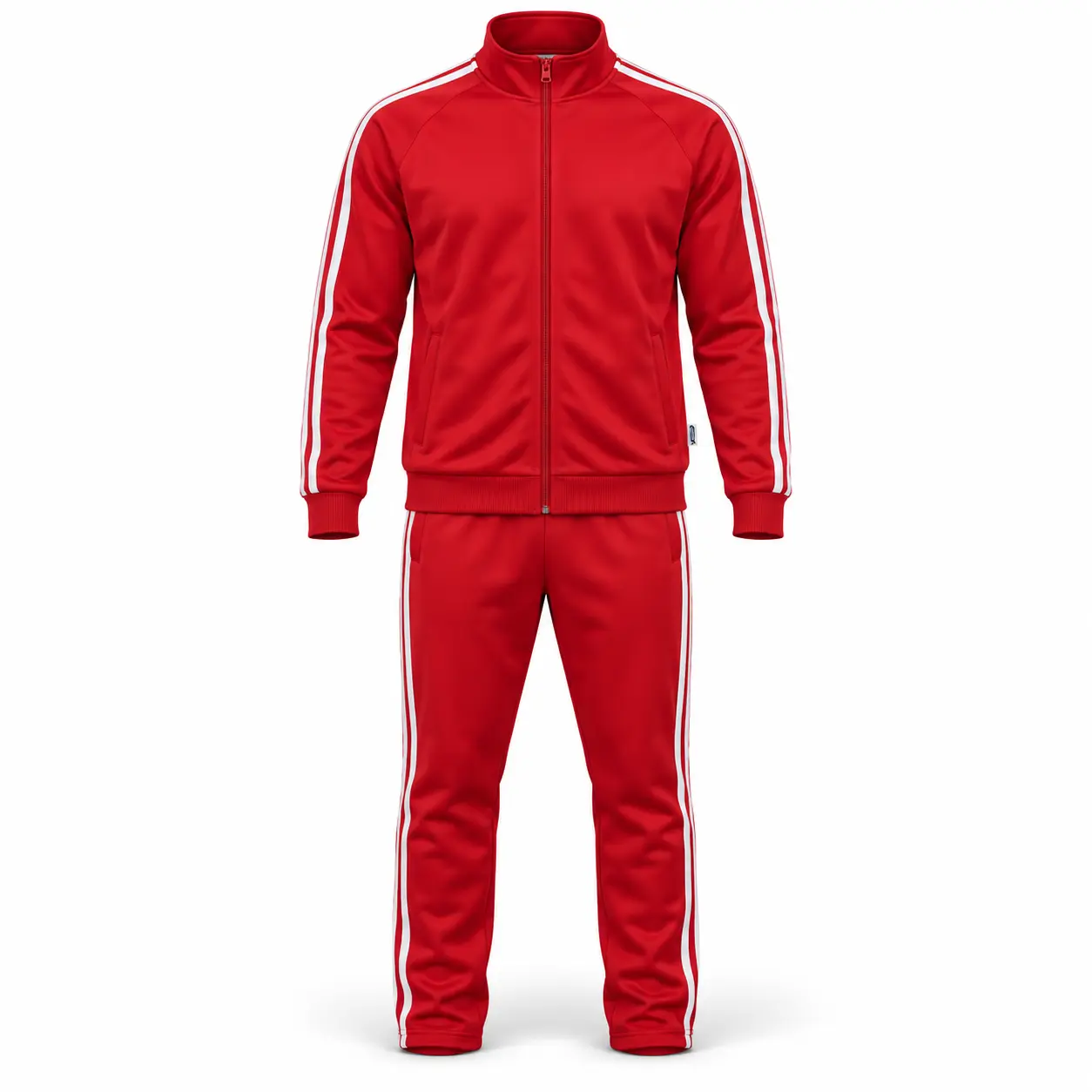 Classic Fit Side-Stripe Set Tracksuit - front AI design mockup - Attirings