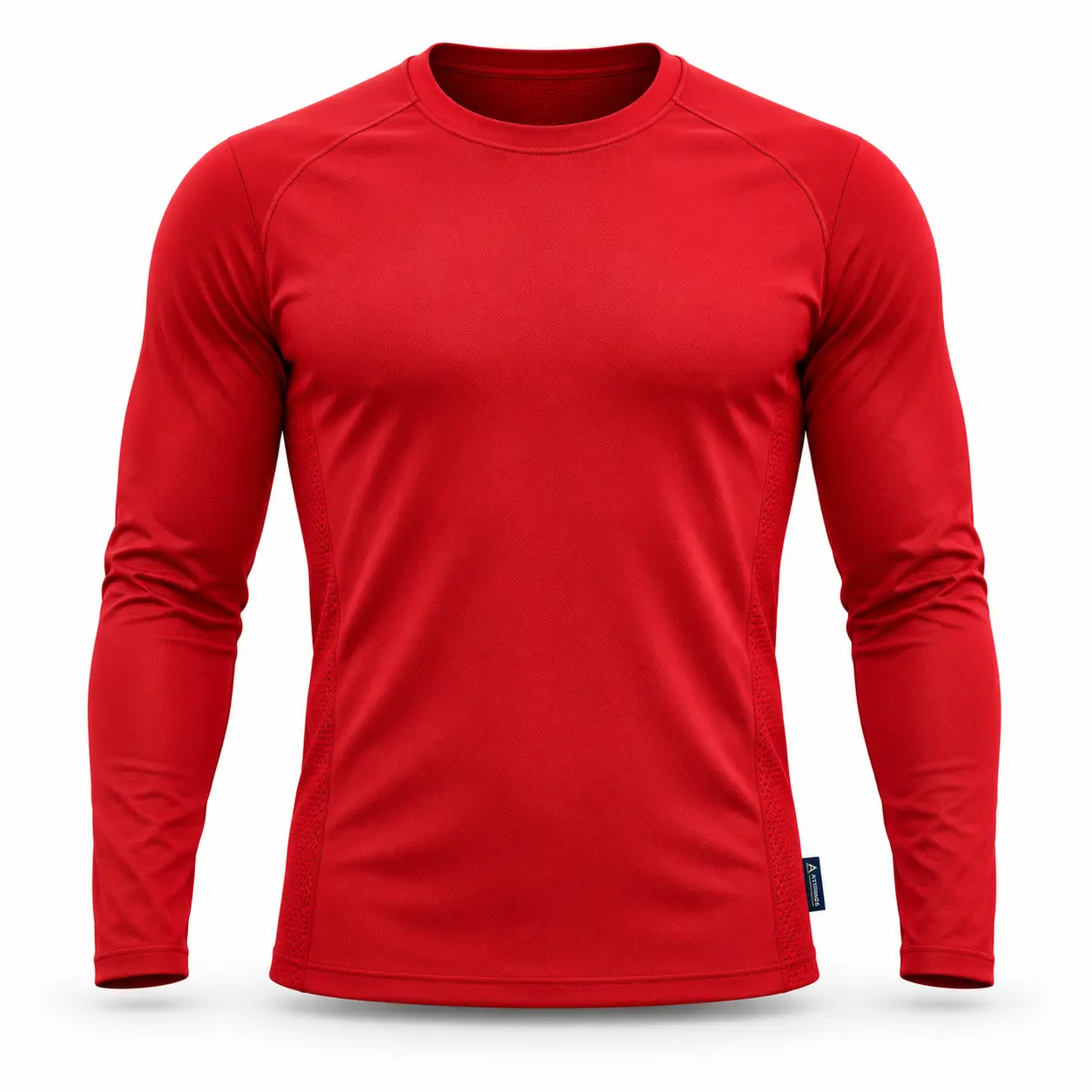 Slim Fit Long Sleeve Training Top - front AI design mockup - Attirings