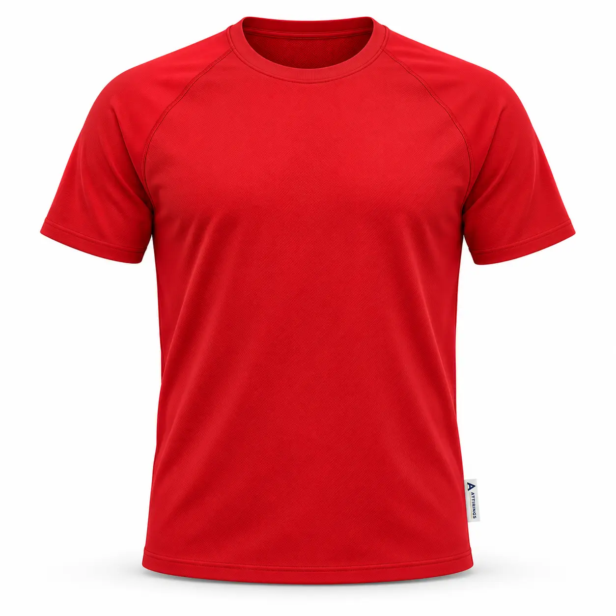 Regular Fit Raglan Sleeve Training Top - front AI design mockup - Attirings