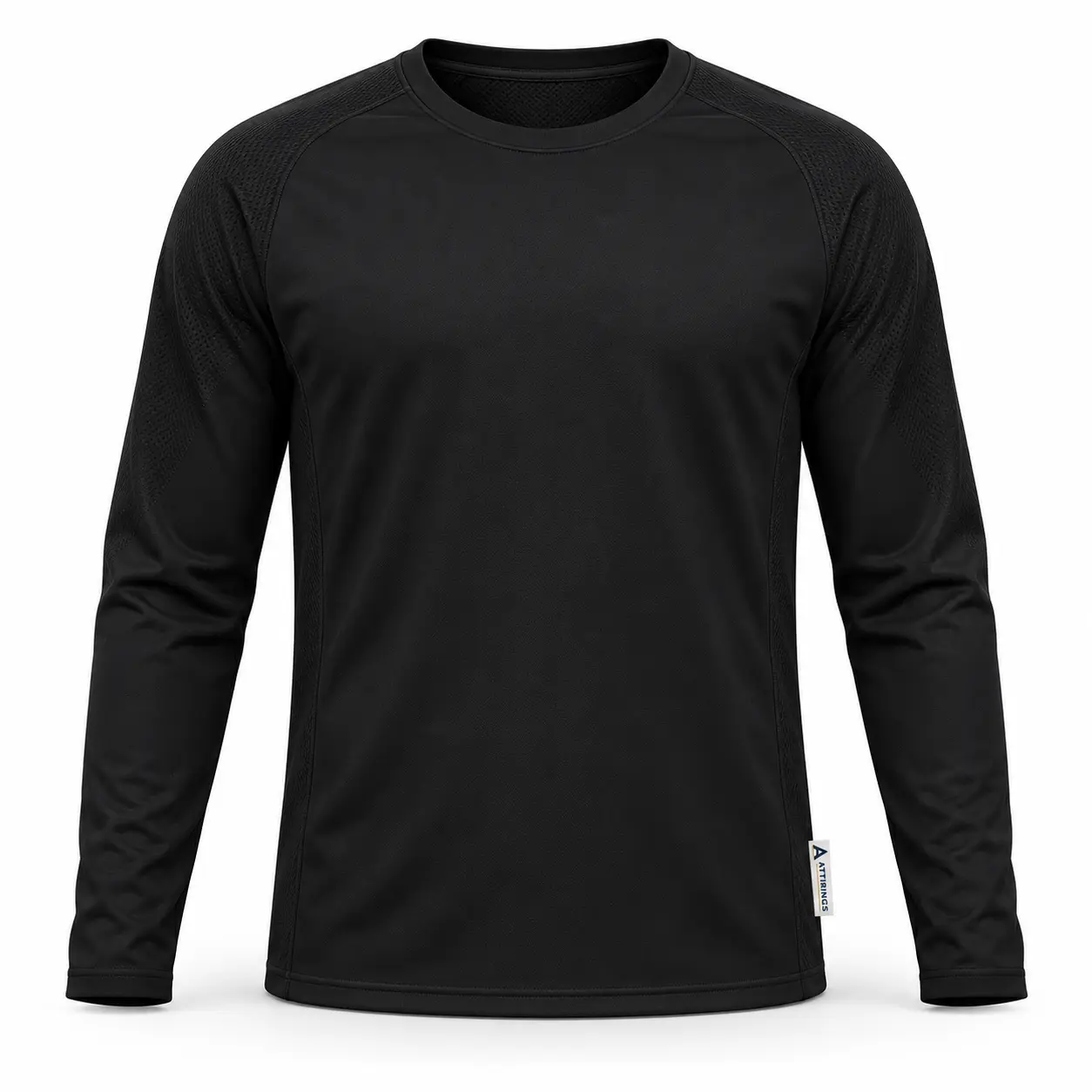 Regular Fit Long Sleeve Training Top - front AI design mockup - Attirings