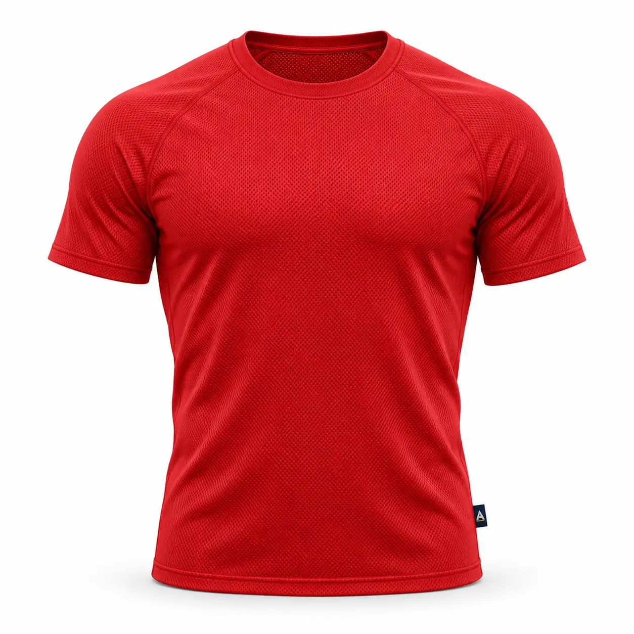 Athletic Fit Breathable Mesh Training Top - front AI design mockup - Attirings