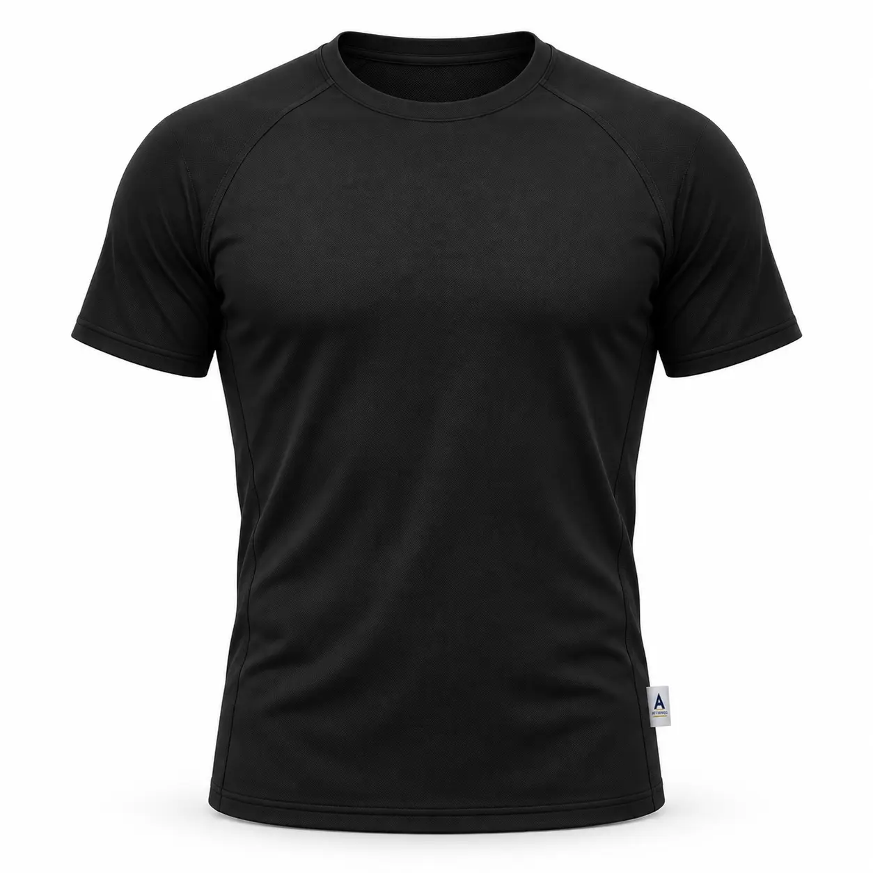 Athletic Fit Raglan Sleeve Training Top - front AI design mockup - Attirings