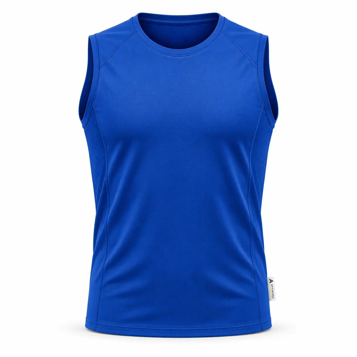 Athletic Fit Sleeveless Training Top - front AI design mockup - Attirings