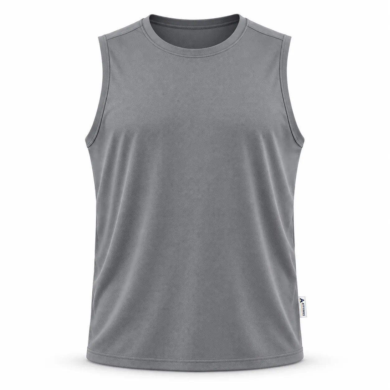 Relaxed Fit Sleeveless Training Top - front AI design mockup - Attirings