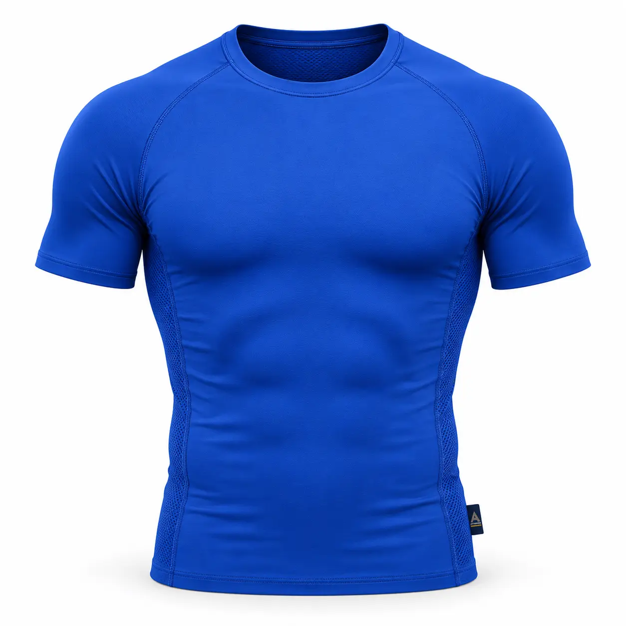 Compression Fit Raglan Sleeve Training Top - front AI design mockup - Attirings