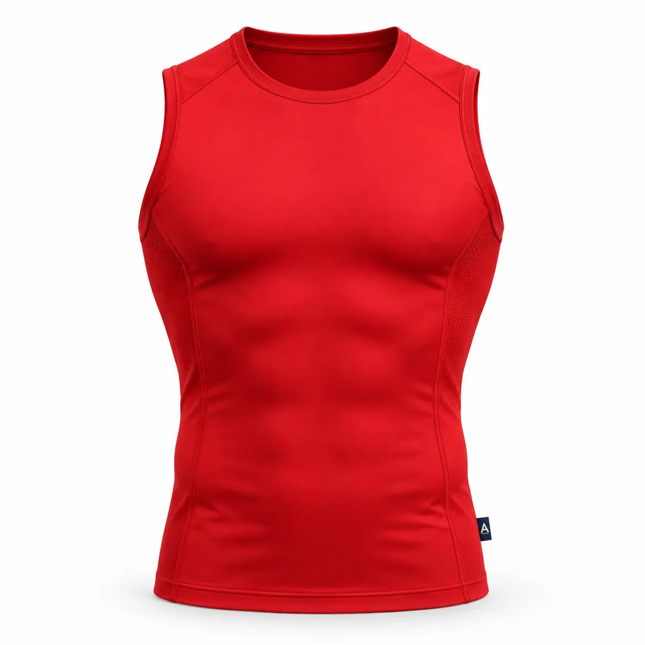 Compression Fit Sleeveless Training Top - front AI design mockup - Attirings