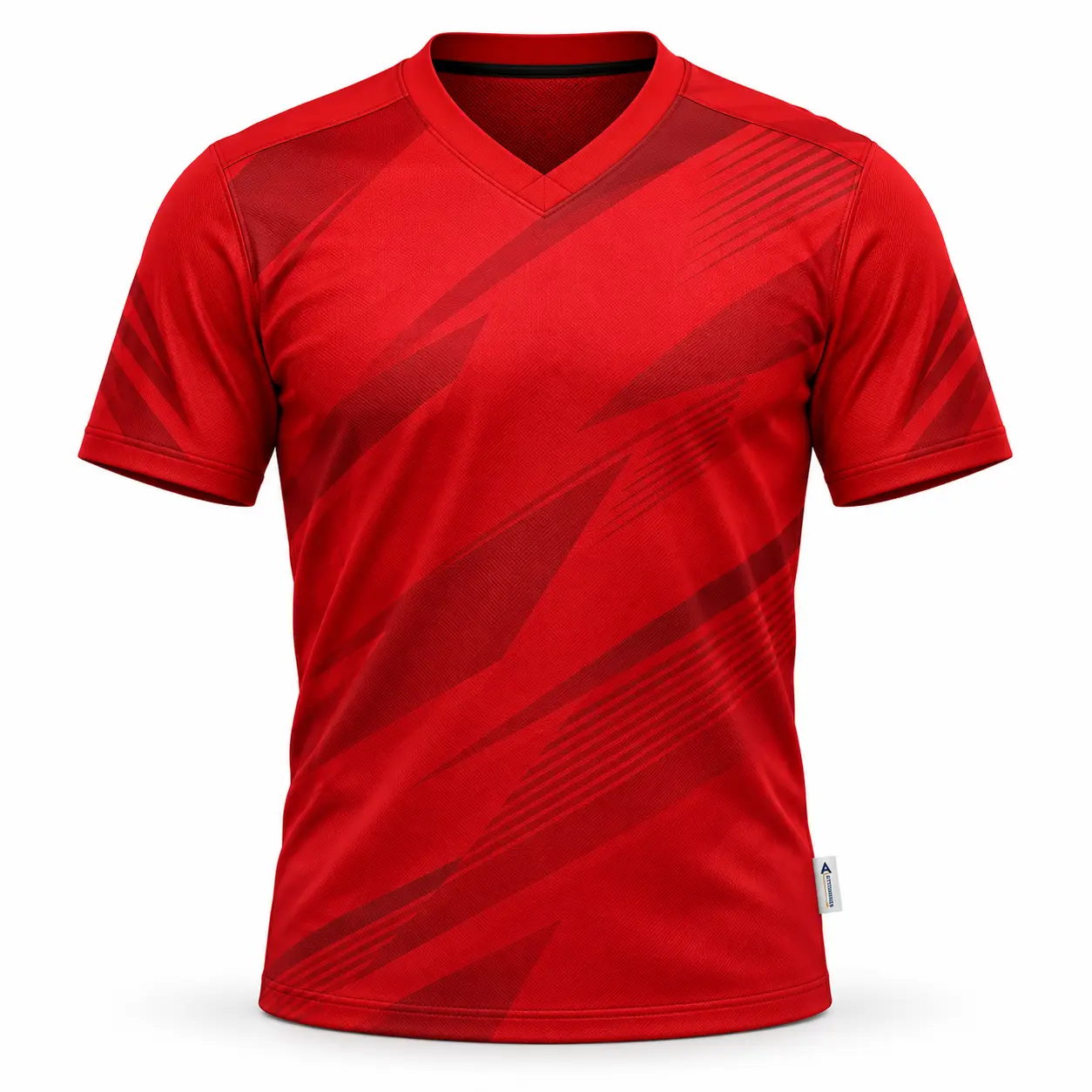 Regular Fit V-Neck Collar Football Jersey front AI mockup - Attirings