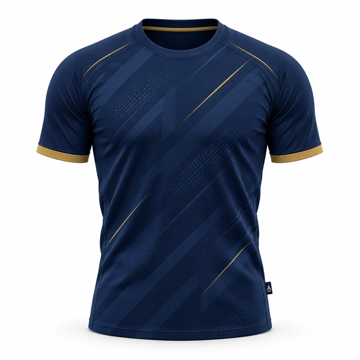Athletic Fit Crew Neck Football Jersey front AI mockup - Attirings