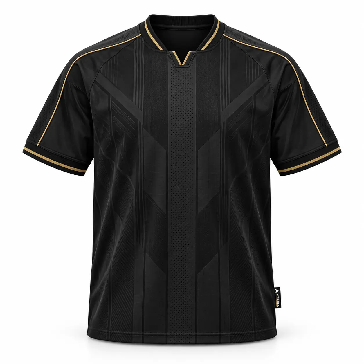 Relaxed Fit Short Sleeve Football Jersey front AI mockup - Attirings