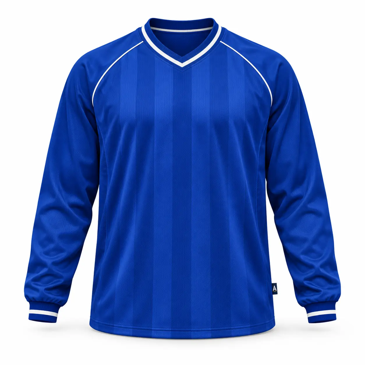 Relaxed Fit Long Sleeve Football Jersey front AI mockup - Attirings