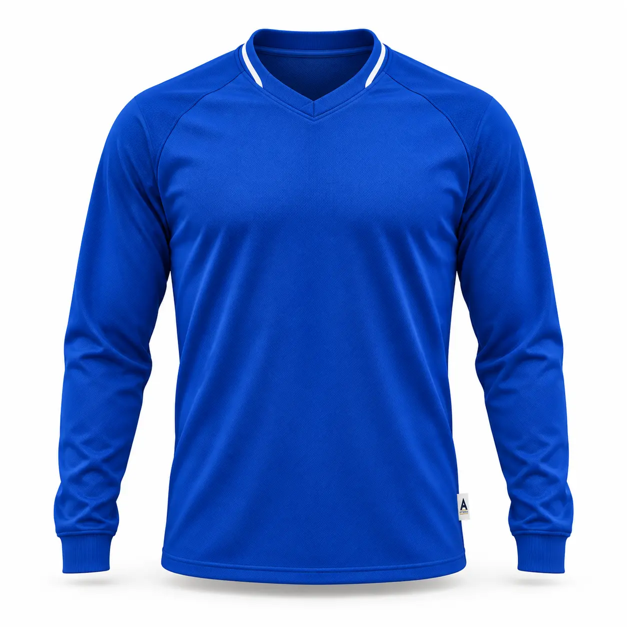 Classic Fit Long Sleeve Football Jersey front AI mockup - Attirings