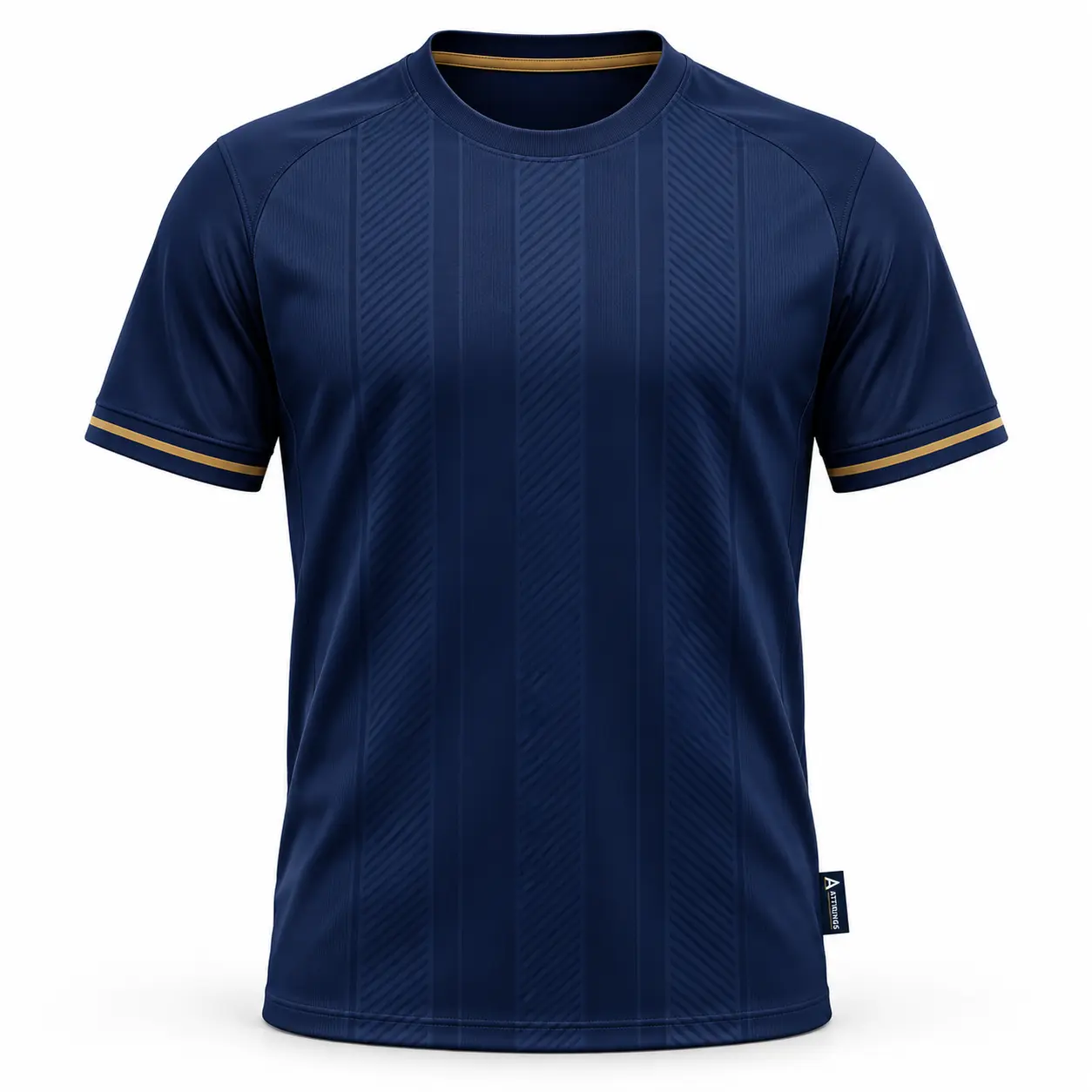 Classic Fit Crew Neck Football Jersey front AI mockup - Attirings