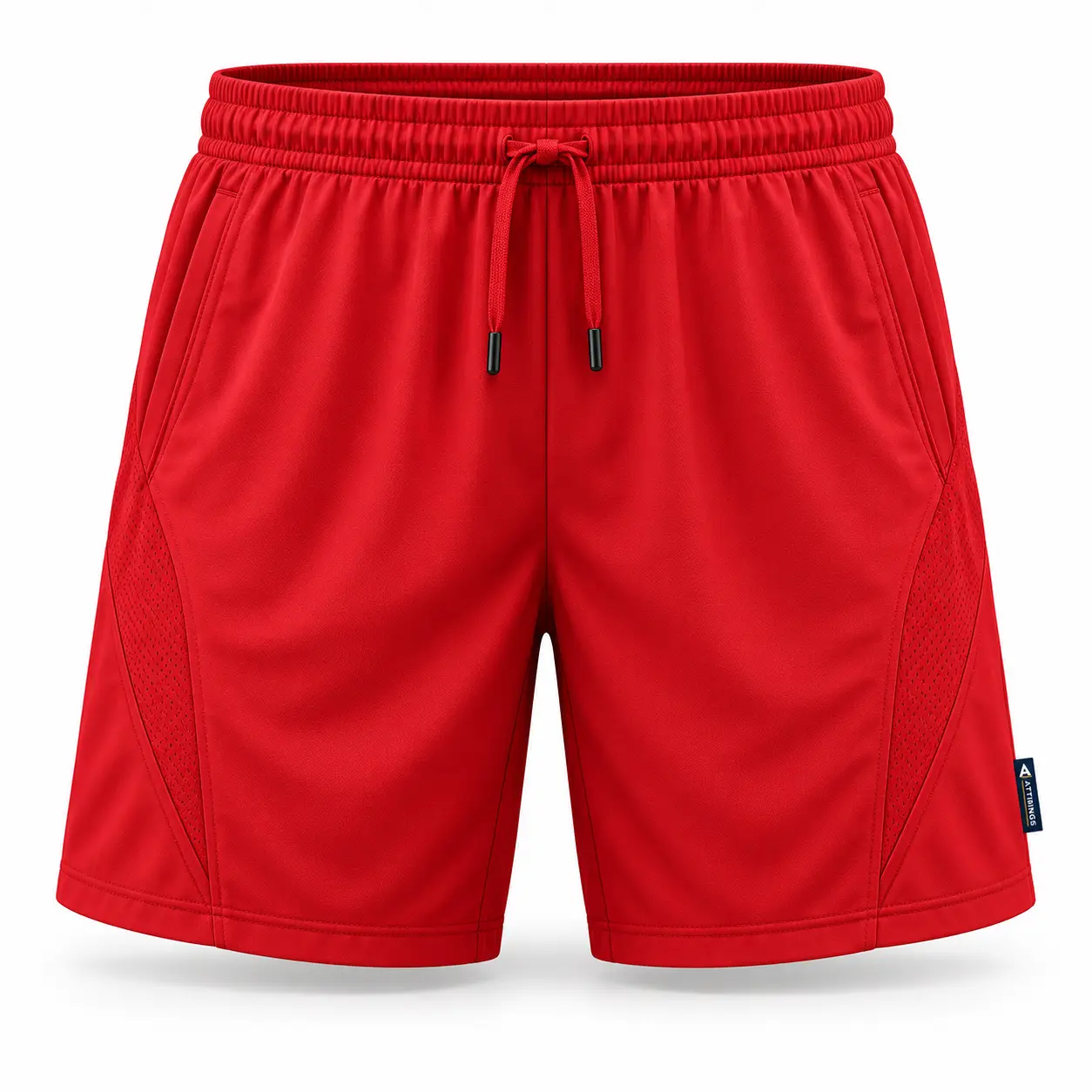 Regular Fit Quick-Dry Sports Shorts front AI mockup - Attirings