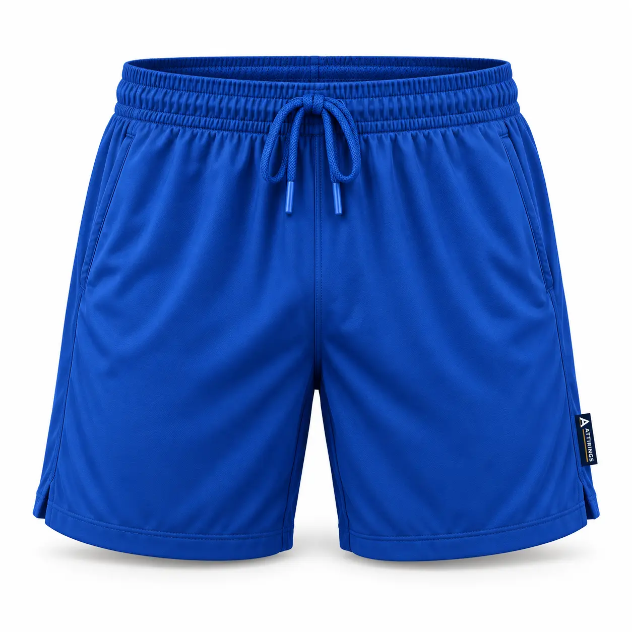 Athletic Fit Mesh Lined Sports Shorts front AI mockup - Attirings