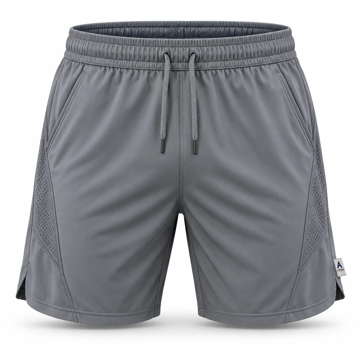 Compression Fit Mesh Lined Sports Shorts front AI mockup - Attirings