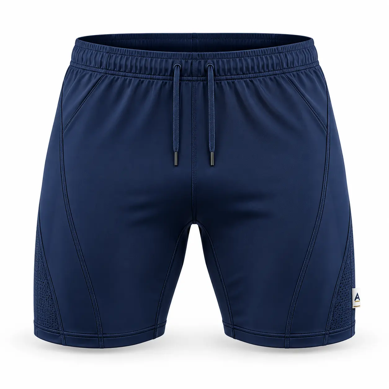 Compression Fit Quick-Dry Sports Shorts front AI mockup - Attirings