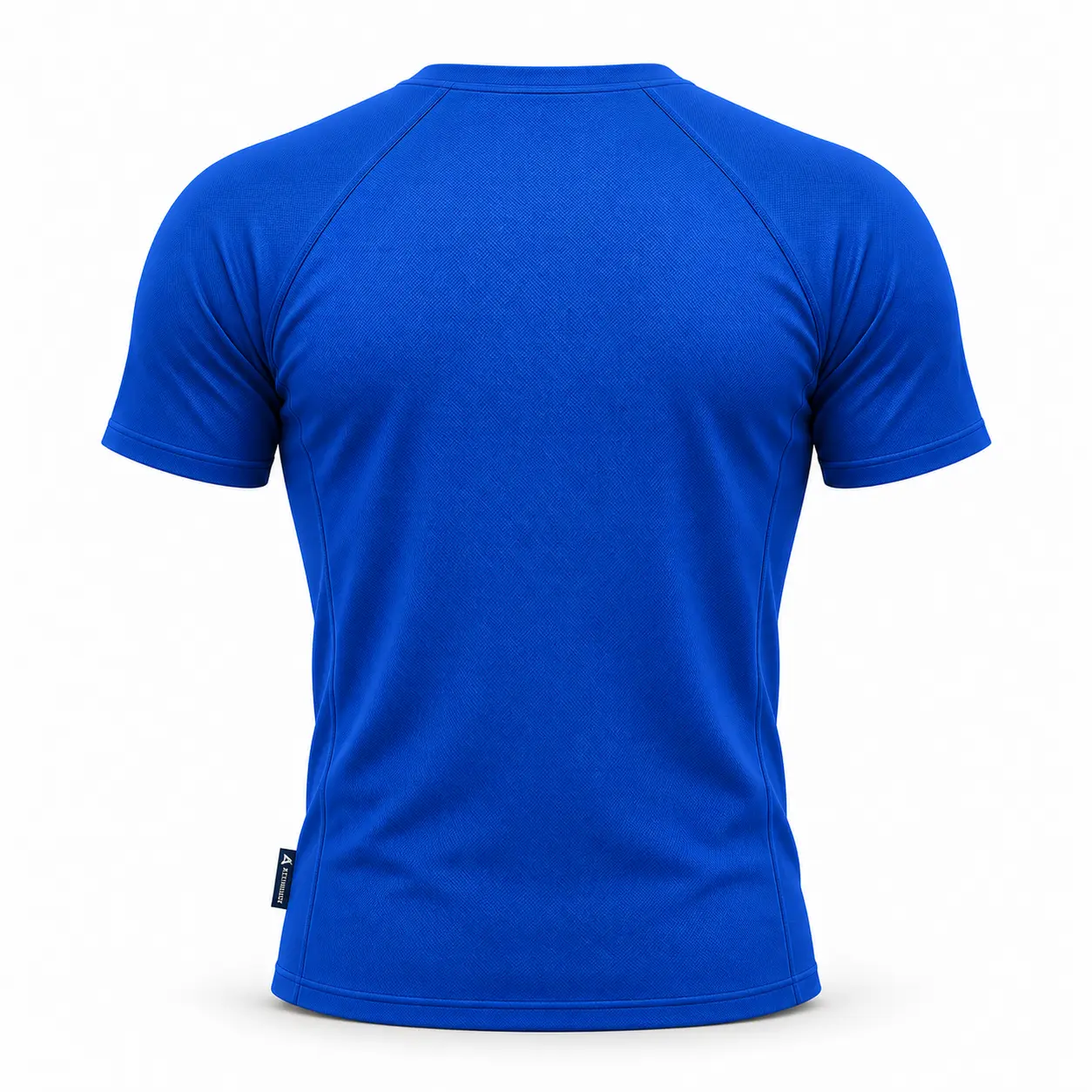 Slim Fit Raglan Sleeve Sports T-Shirt back AI mockup - Attirings