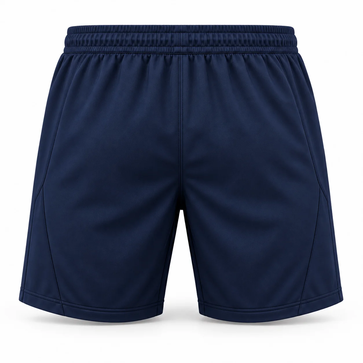 Athletic Fit Zip Pocket Sports Shorts back AI mockup - Attirings