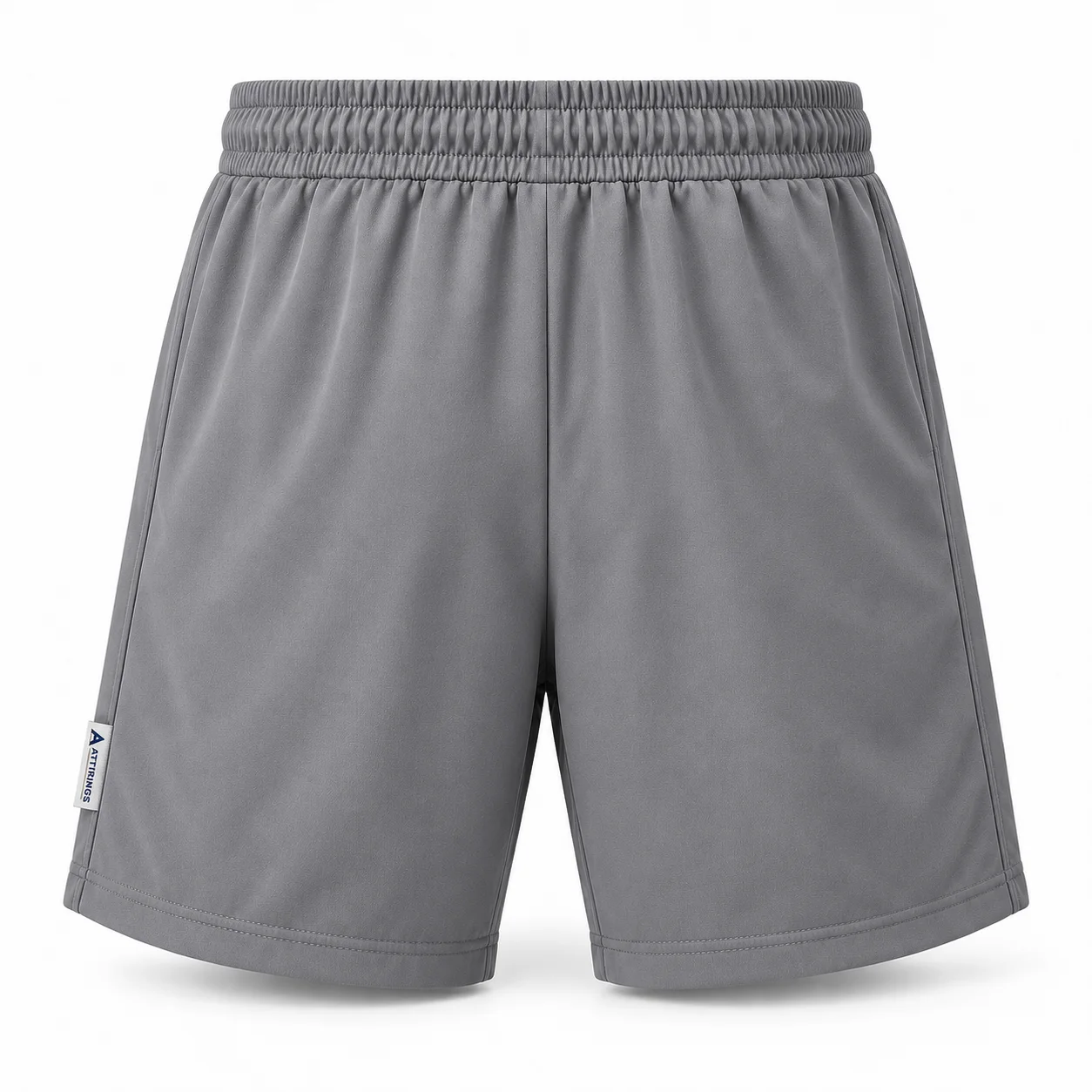Relaxed Fit Elastic Waist Sports Shorts back AI mockup - Attirings