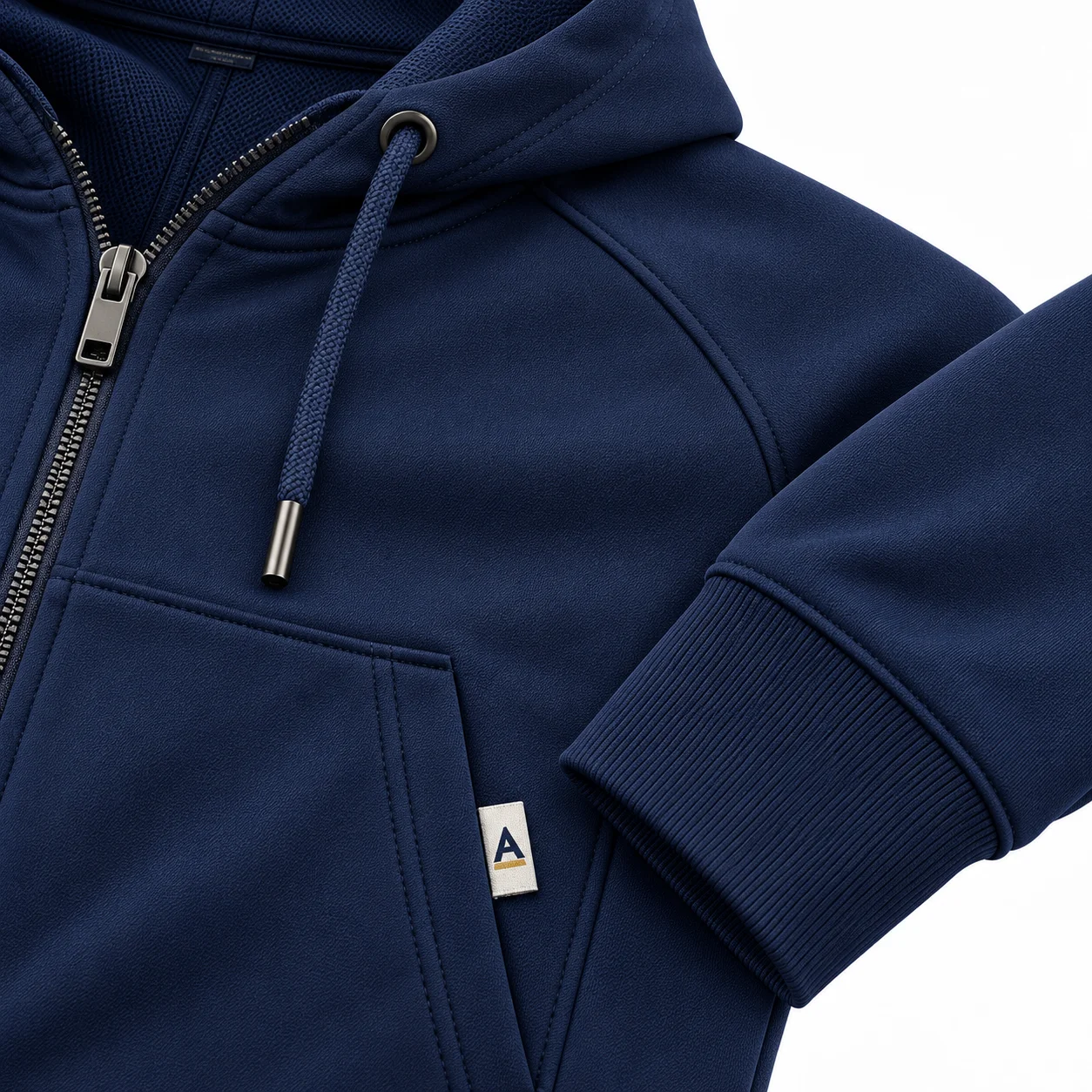 Slim Fit Hooded Two-Piece Set Tracksuit detail AI mockup - Attirings