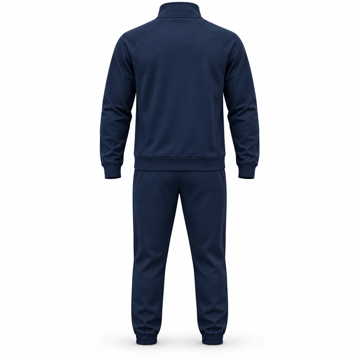 Regular Fit Zip-Up Jacket Set Tracksuit back AI mockup - Attirings