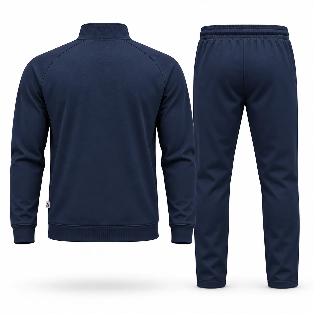 Classic Fit Quarter-Zip Training Set Tracksuit back AI mockup - Attirings