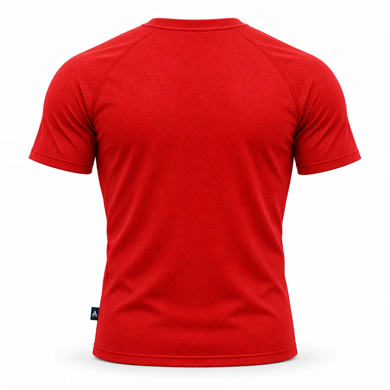 Athletic Fit Breathable Mesh Training Top back AI mockup - Attirings