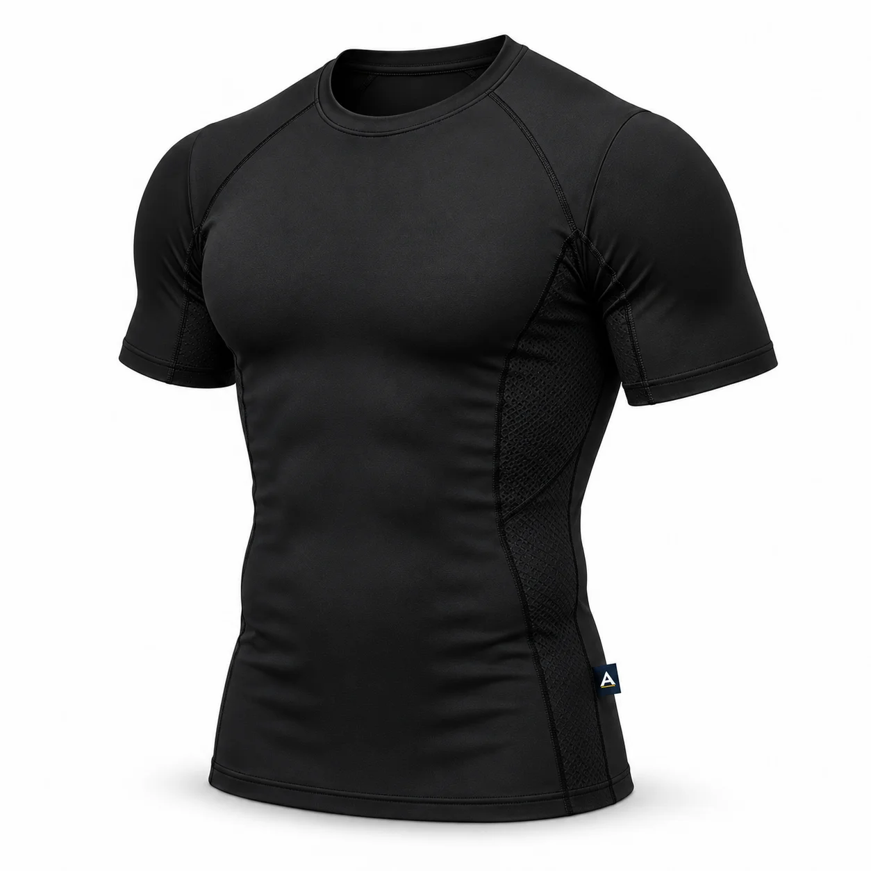 Compression Fit Quick-Dry Training Top angle AI mockup - Attirings
