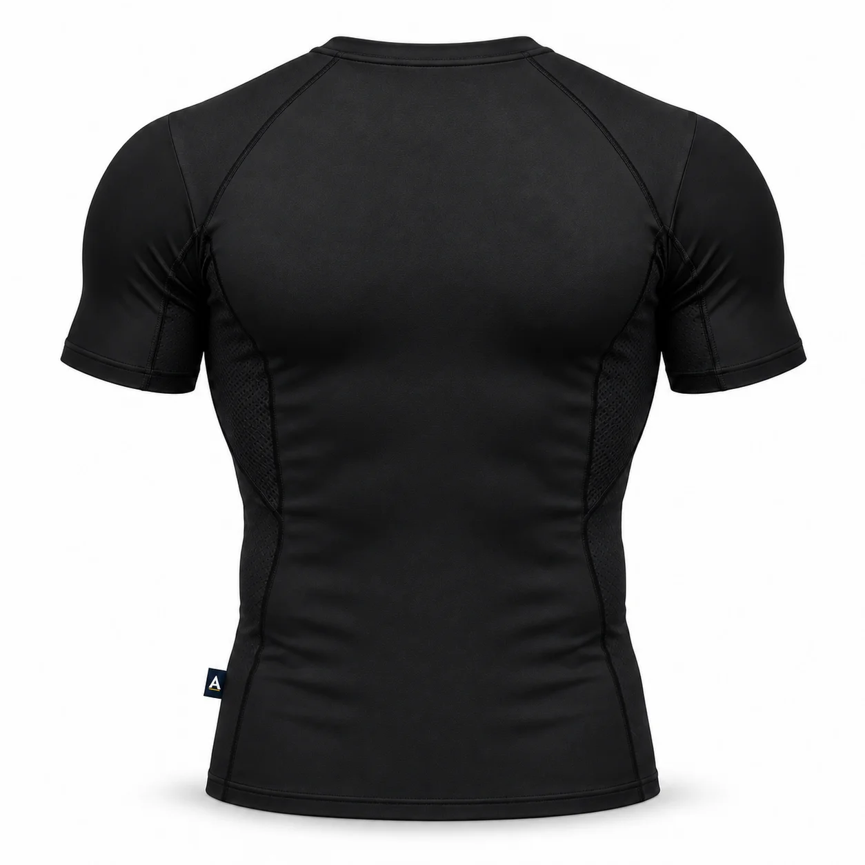 Compression Fit Quick-Dry Training Top back AI mockup - Attirings