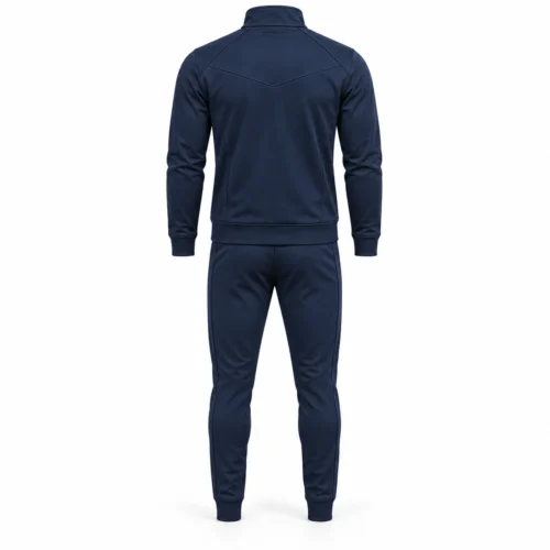 Men’s Slim Fit Zip-Up Jacket Set Tracksuit back view - AI design sample